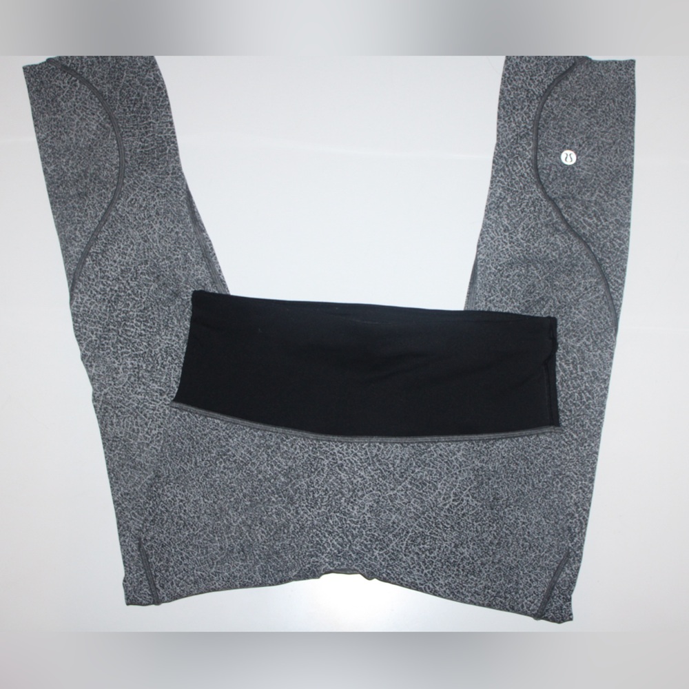 lululemon athletica Gray and Black Leggings
